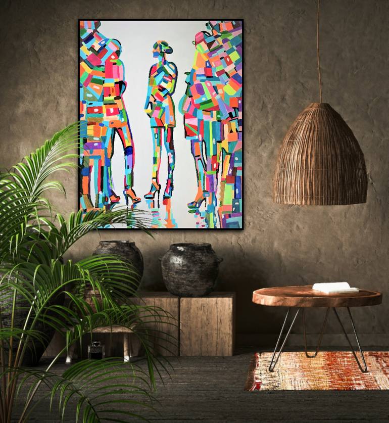 Original Pop Art People Painting by Alexandra Djokic