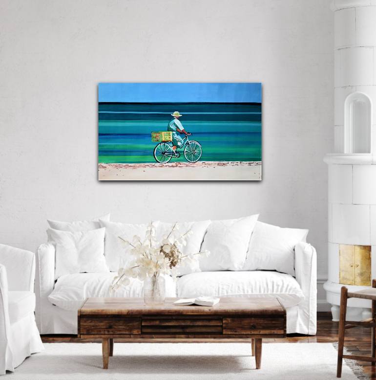 Original Fine Art Beach Painting by Alexandra Djokic