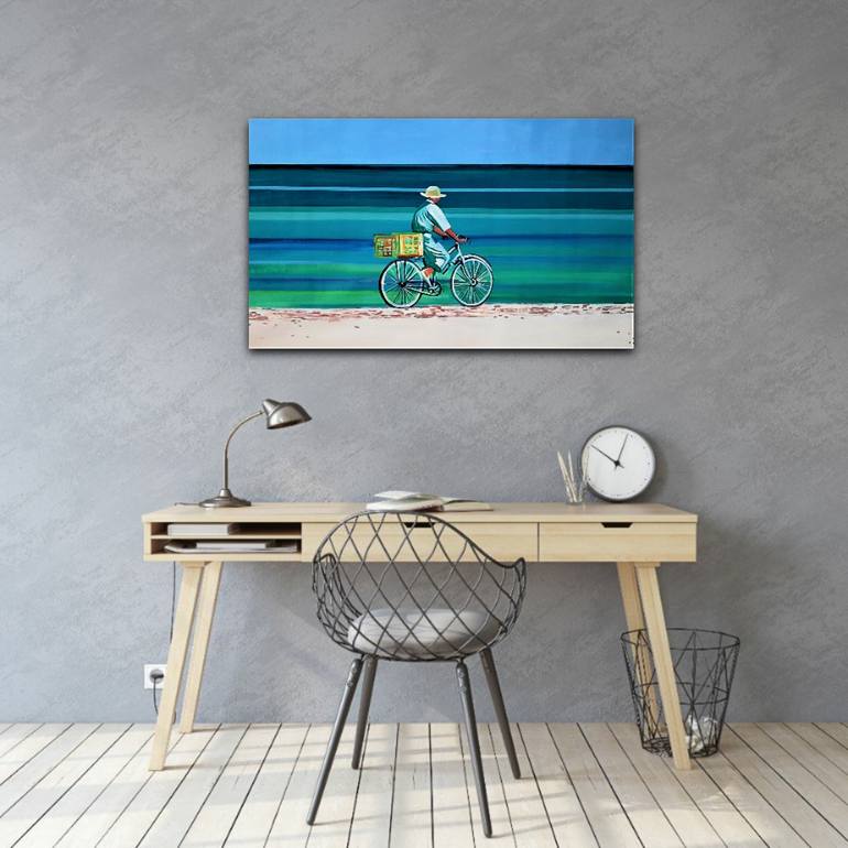 Original Beach Painting by Alexandra Djokic