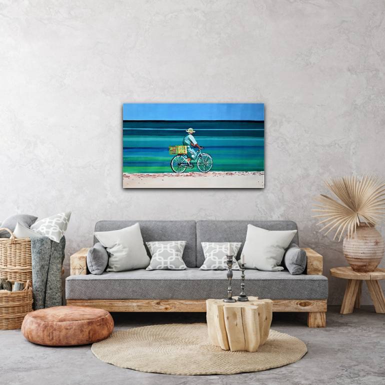 Original Fine Art Beach Painting by Alexandra Djokic