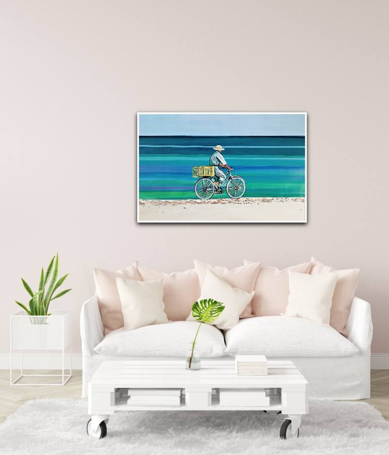 Original Beach Painting by Alexandra Djokic