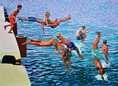 Saatchi Art Artist Alexandra Djokic; Paintings, “Jump / 160 x 120 x 0,1 cm” #art