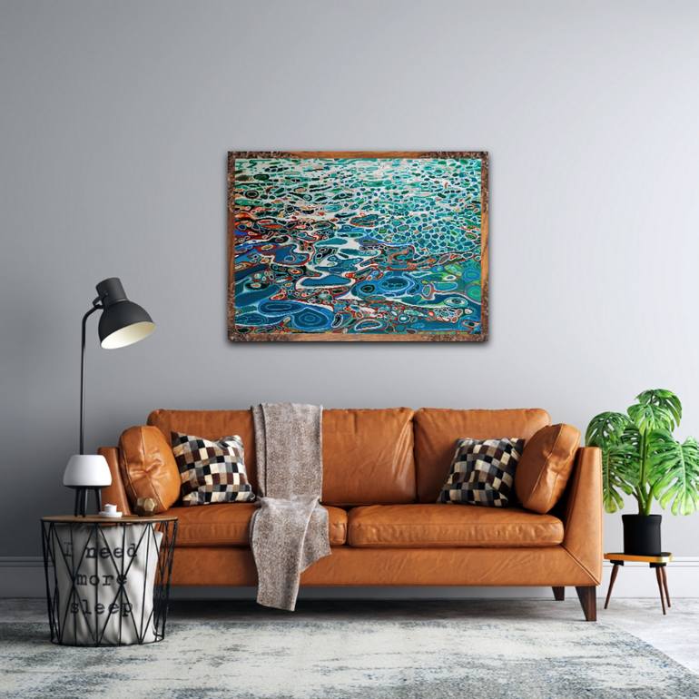 Original Abstract Water Painting by Alexandra Djokic