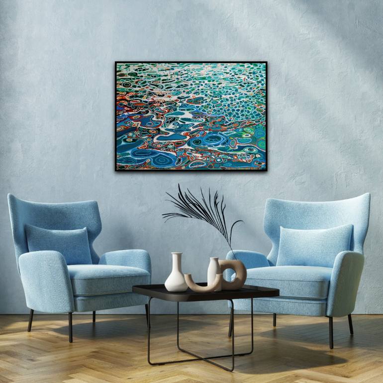 Original Abstract Water Painting by Alexandra Djokic