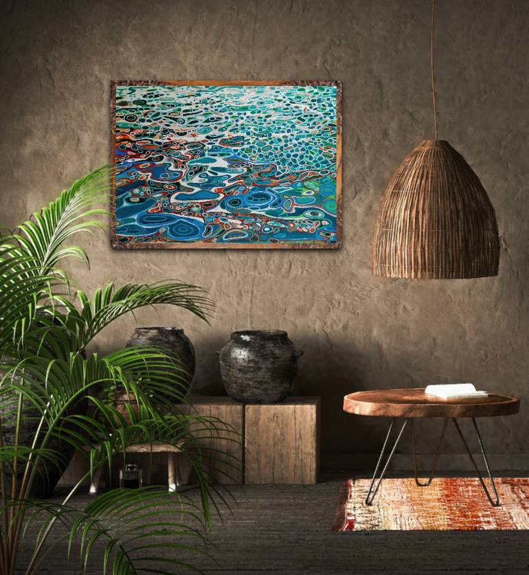 Original Abstract Water Painting by Alexandra Djokic