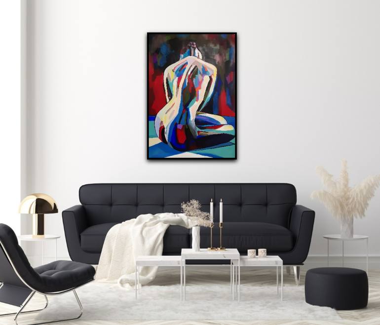 Original Abstract Erotic Painting by Alexandra Djokic