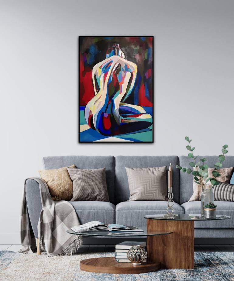 Original Abstract Erotic Painting by Alexandra Djokic