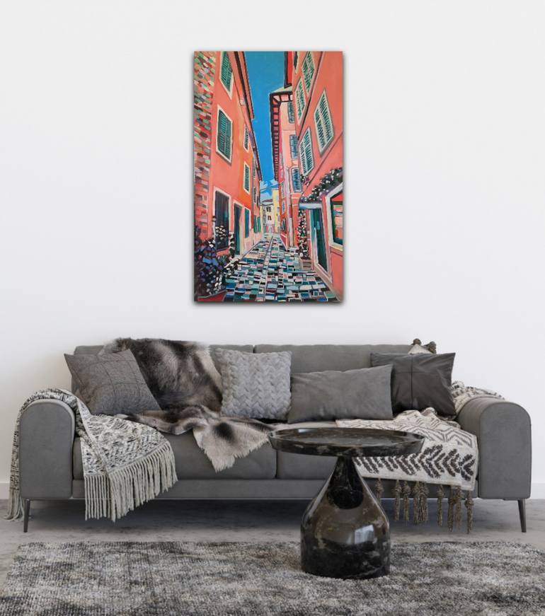 Original Architecture Painting by Alexandra Djokic