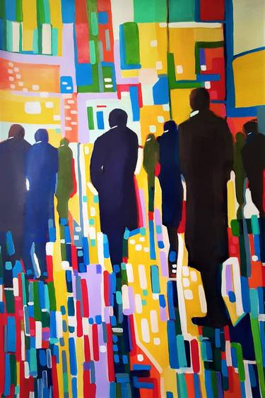 Print of Abstract People Paintings by Alexandra Djokic