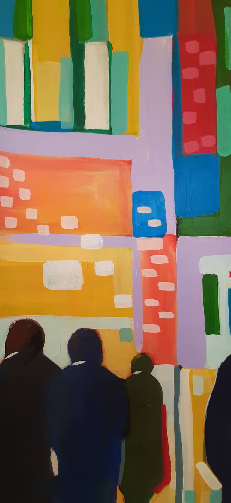 Original Abstract People Painting by Alexandra Djokic