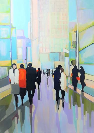 Print of Abstract People Paintings by Alexandra Djokic