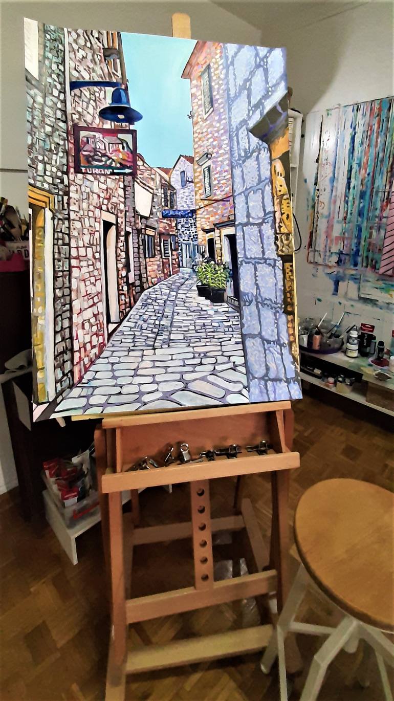 Original Contemporary Architecture Painting by Alexandra Djokic