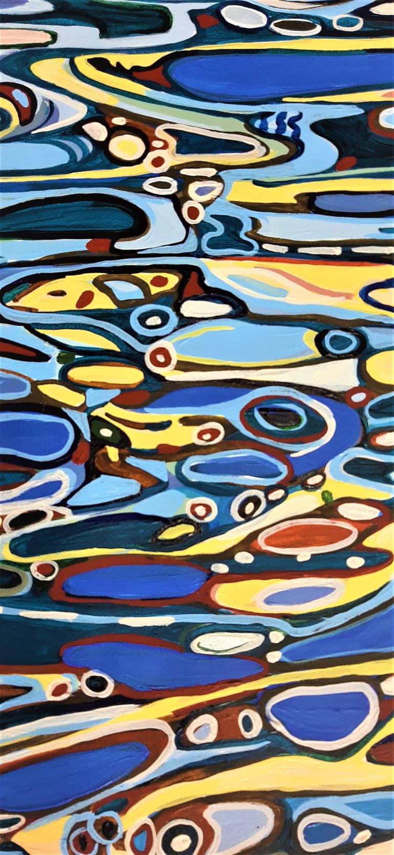 Original Contemporary Water Painting by Alexandra Djokic