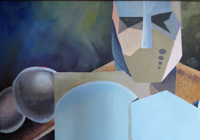 Original Cubism Body Painting by Avolquez Artist