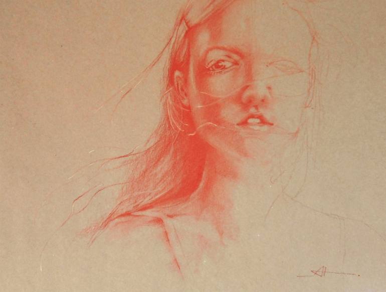 Original Figurative Portrait Drawings by Akemi Watanabe