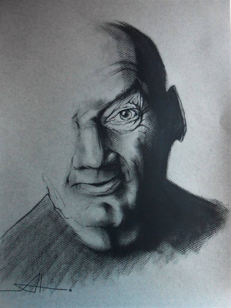 Original Expressionism Portrait Drawings by Akemi Watanabe