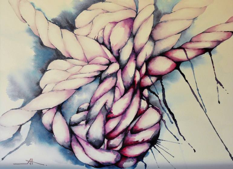 Original Abstract Expressionism Abstract Paintings by Akemi Watanabe