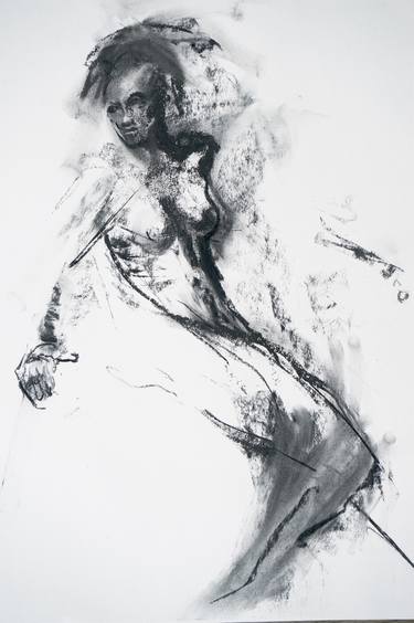 Original Figurative Nude Drawings by Zach Krasner