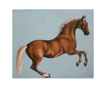 Print of Fine Art Horse Paintings by Vasuki Shankar
