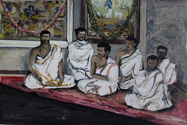 Print of Rural life Paintings by Vasuki Shankar