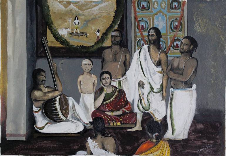 Evolution Of Indian Classical Music Painting By Vasuki Shankar Saatchi Art