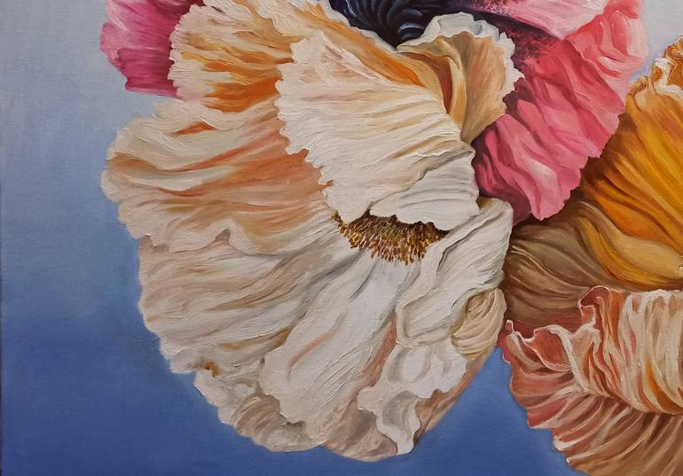 Original Contemporary Floral Painting by Anna Rita Angiolelli
