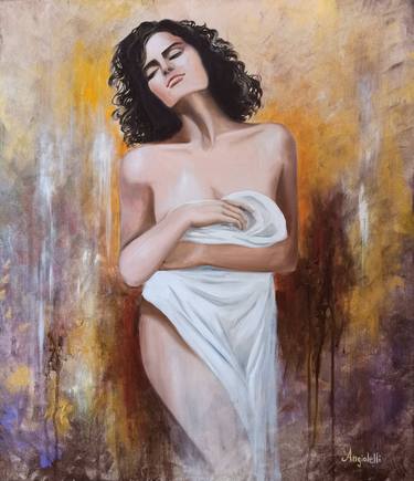 Original Contemporary Nude Paintings by Anna Rita Angiolelli