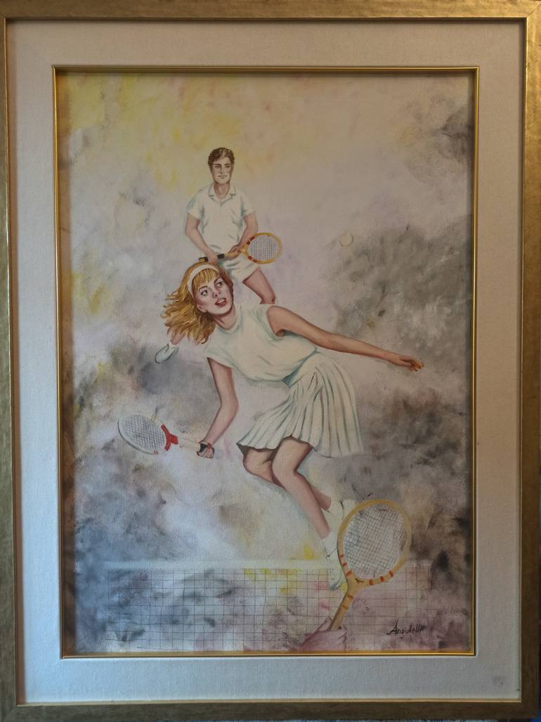 Original Figurative Abstract Painting by Anna Rita Angiolelli