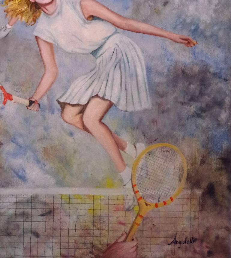 Original Figurative Abstract Painting by Anna Rita Angiolelli