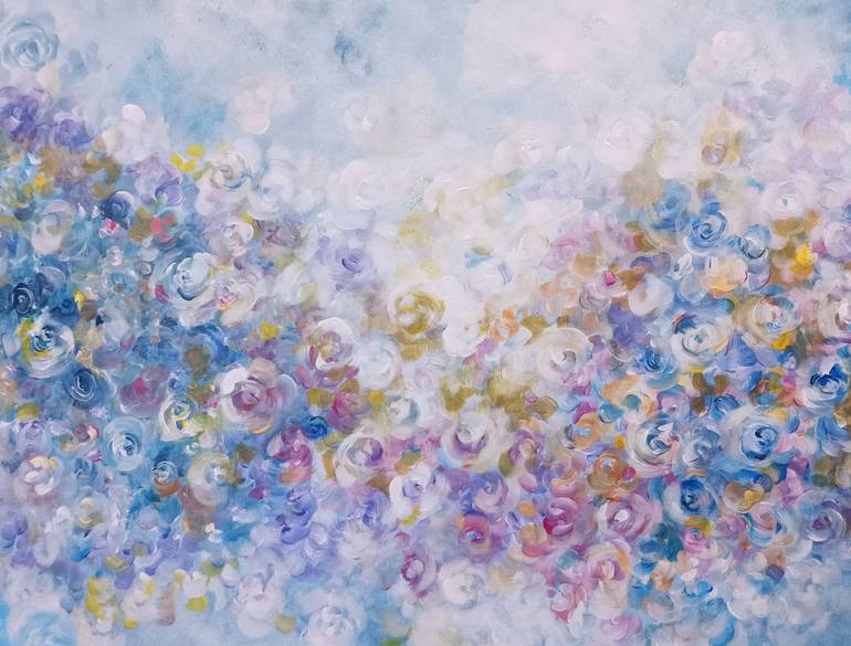 Original Abstract Expressionism Abstract Painting by Anna Rita Angiolelli