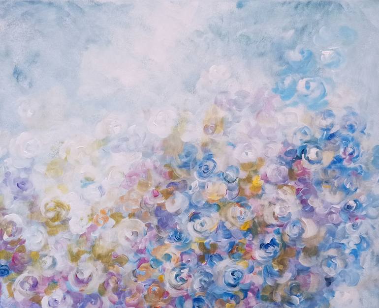 Original Abstract Expressionism Abstract Painting by Anna Rita Angiolelli