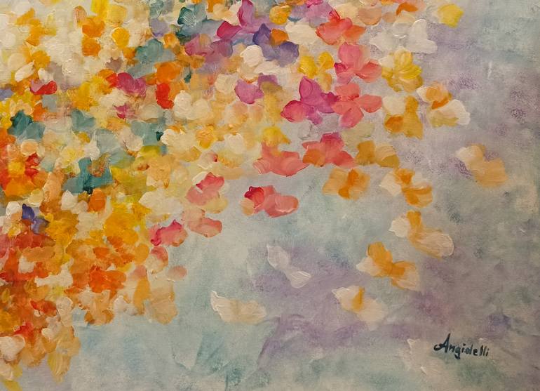 Original Abstract Painting by Anna Rita Angiolelli