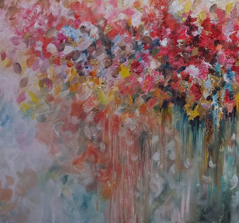 Original Abstract Expressionism Abstract Painting by Anna Rita Angiolelli