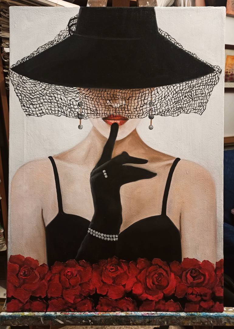 Original Figurative Abstract Painting by Anna Rita Angiolelli