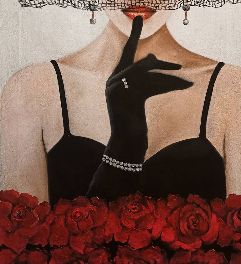 Original Figurative Abstract Painting by Anna Rita Angiolelli