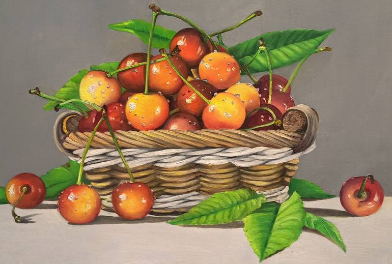 Original Classicism Still Life Painting by Anna Rita Angiolelli