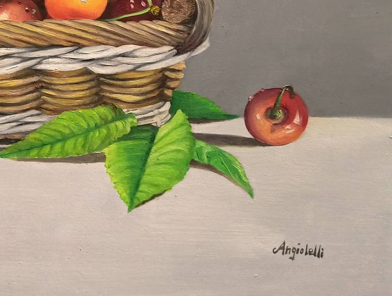 Original Classicism Still Life Painting by Anna Rita Angiolelli