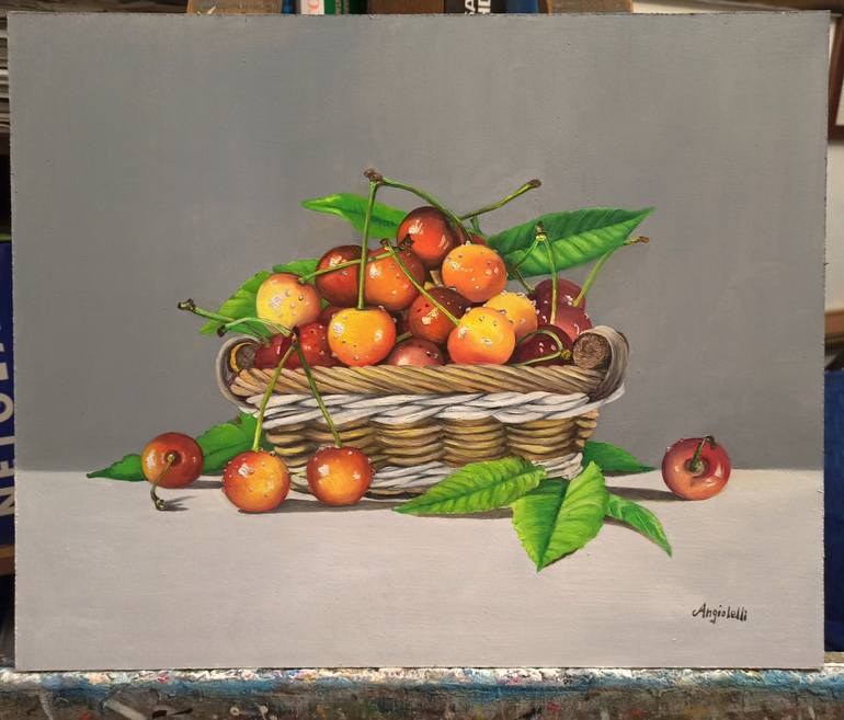 Original Classicism Still Life Painting by Anna Rita Angiolelli