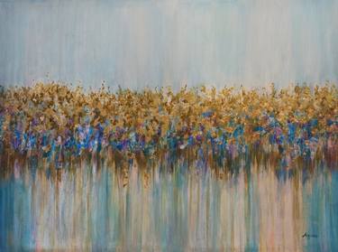 Original Abstract Expressionism Abstract Painting by Anna Rita Angiolelli
