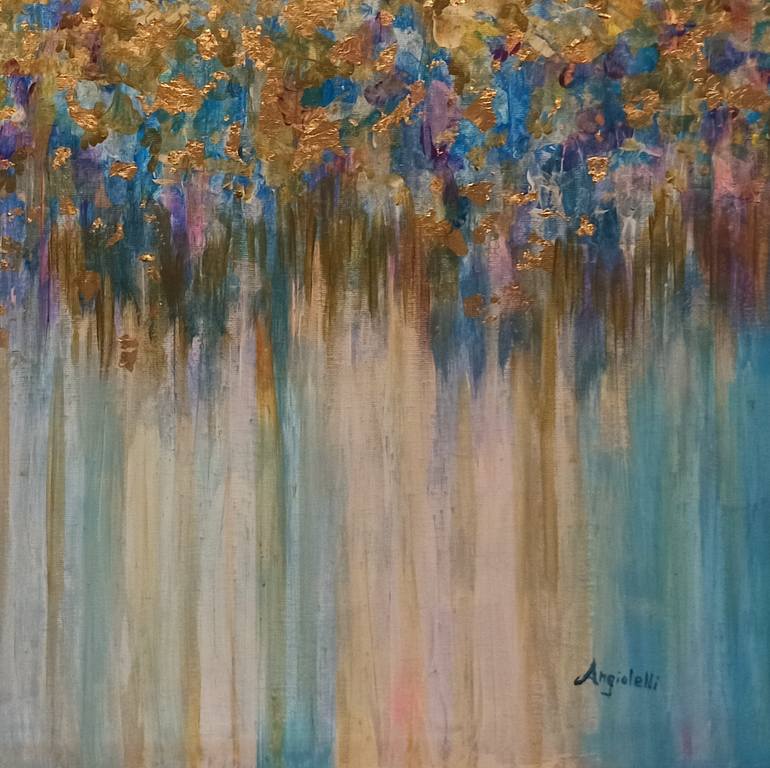 Original Abstract Expressionism Abstract Painting by Anna Rita Angiolelli