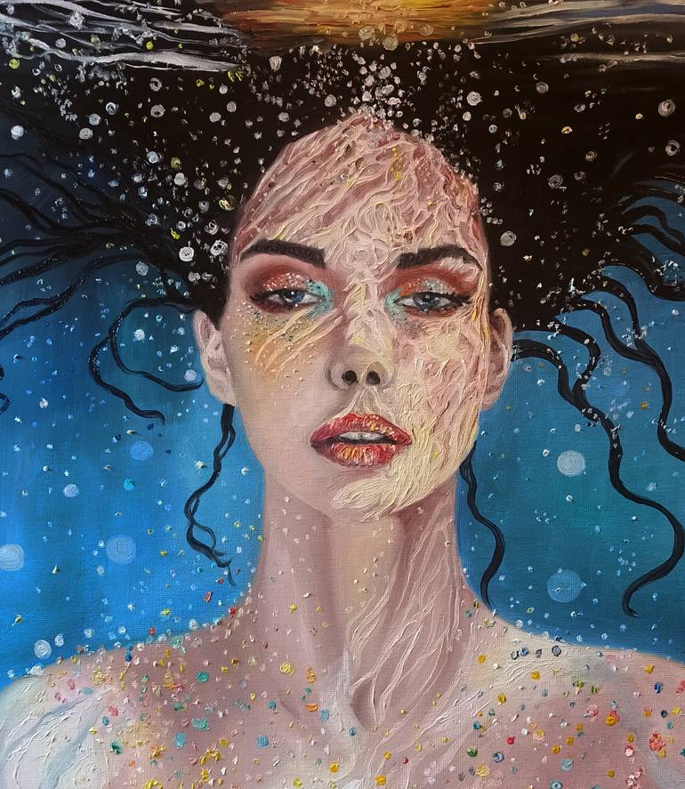 Original Figurative Women Painting by Anna Rita Angiolelli