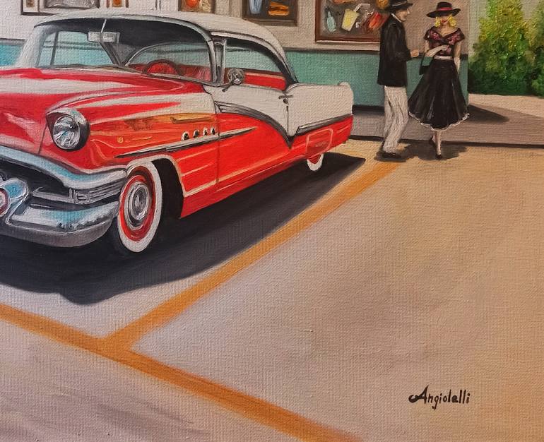 Original Figurative Car Painting by Anna Rita Angiolelli