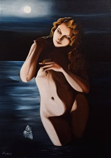 Print of Figurative Nude Paintings by Anna Rita Angiolelli