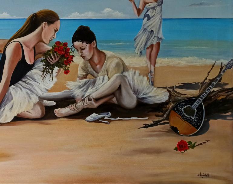 Original Seascape Painting by Anna Rita Angiolelli