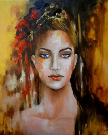Print of Figurative Portrait Paintings by Anna Rita Angiolelli
