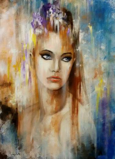 Original Figurative Women Paintings by Anna Rita Angiolelli