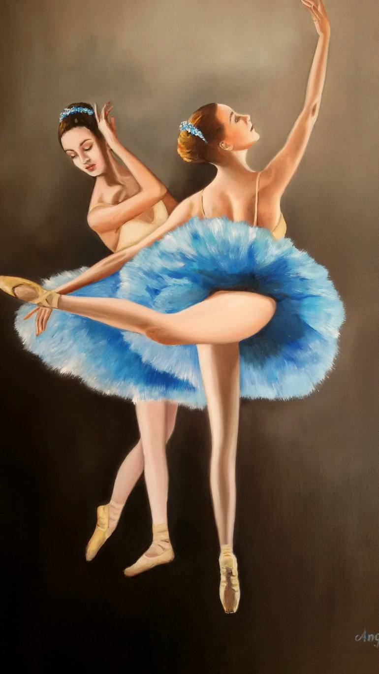 Original Figurative Performing Arts Painting by Anna Rita Angiolelli