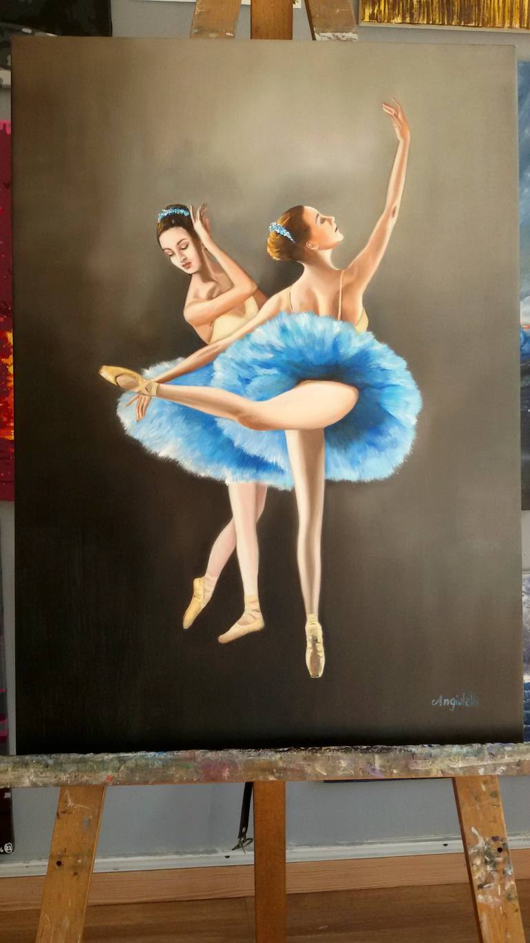 Original Figurative Performing Arts Painting by Anna Rita Angiolelli