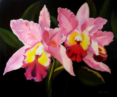 Print of Figurative Floral Paintings by Anna Rita Angiolelli