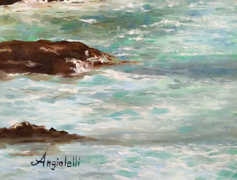 Original Figurative Seascape Painting by Anna Rita Angiolelli